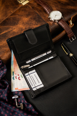 Erweiterte Herren Geldbörse aus echtem Leder – Rovicky