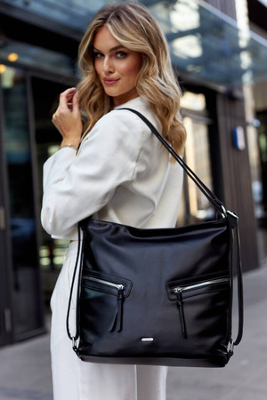 Klassische, geräumige Damentasche aus Öko-Leder – Rovicky