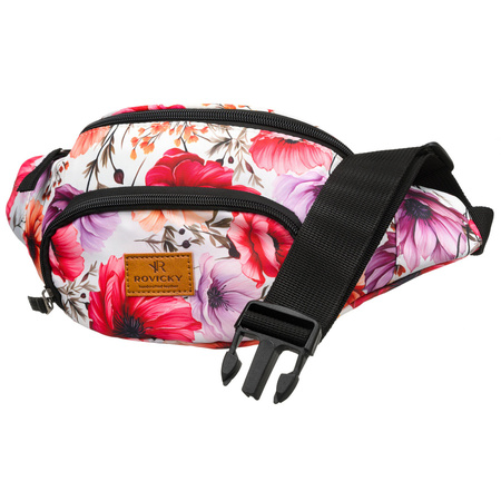 Mehrfarbige Damen Gürteltasche aus strapazierfähigem Polyester – Rovicky