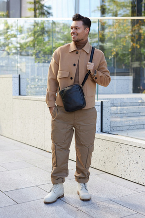 Herren Umhängetasche mit Fach für Geräte – Peterson