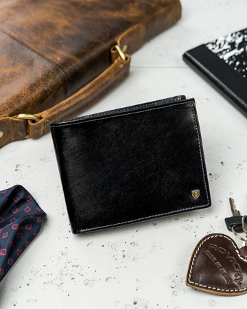 Klassische Herren Geldbörse aus Echtleder – Rovicky