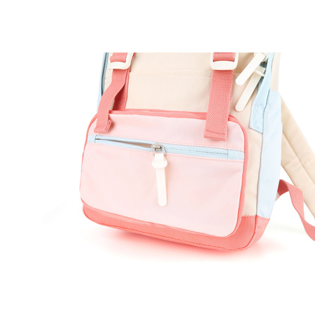 Mehrfarbiger City-Rucksack für Damen mit Reißverschluss – Himawari