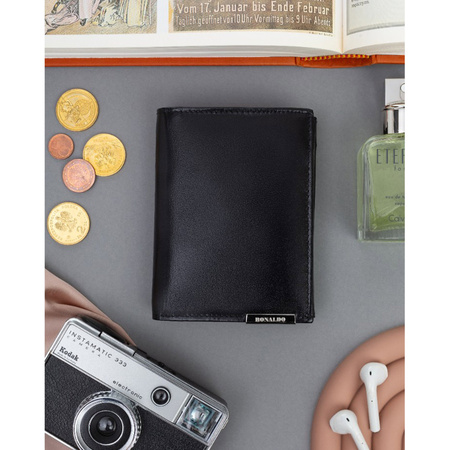 Große, vertikale Herren Geldbörse aus Leder – Ronaldo