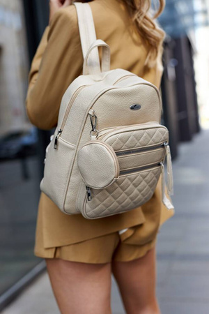 Kleiner, stilvoller Damen Rucksack aus Öko-Leder – Rovicky