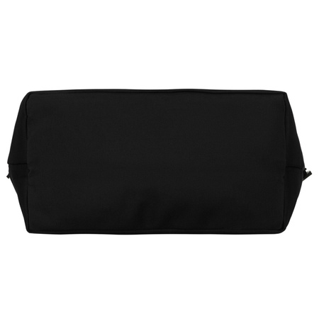 Schwarze Damen-Shopper-Tasche mit Reißverschluss und Außentasche – Peterson