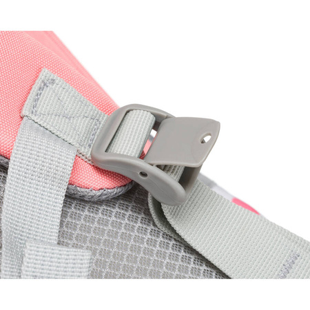 Rosa Schulrucksack aus atmungsaktivem Polyester mit Brustgurt – Peterson