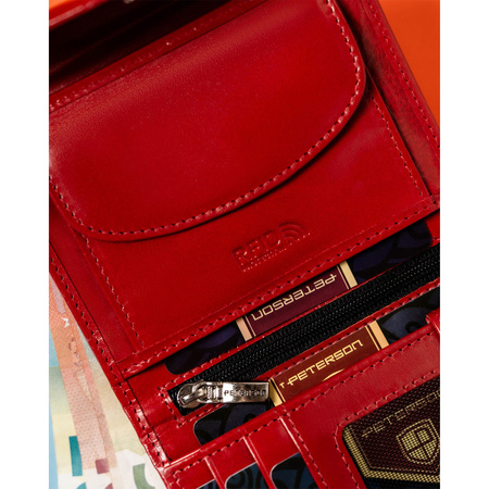 Damen Geldbörse aus Leder mit Münzfach – Peterson