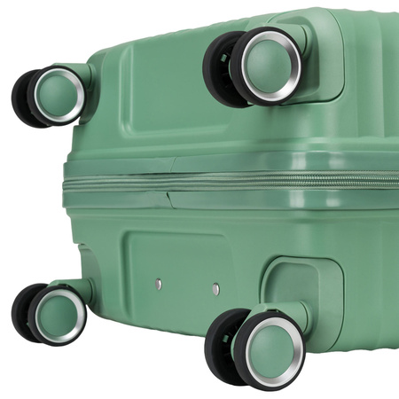 Peterson - Set aus Reisekoffern aus ABS-Kunststoff in Grün