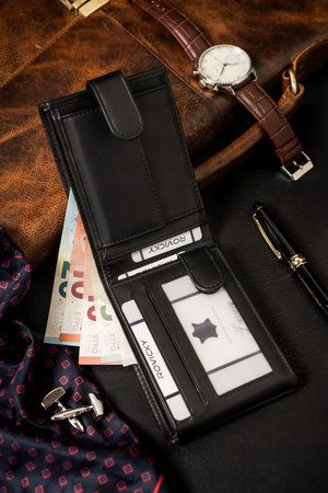 Große Herren Geldbörse aus Öko-Leder im Querformat – 4U Cavaldi