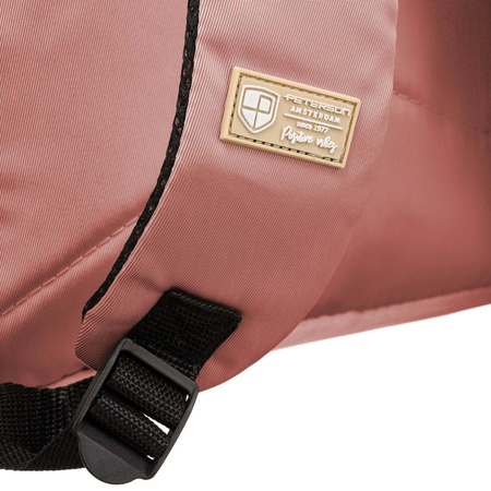 Geräumiger, reisetauglicher Kabinenrucksack mit USB in Rosa – Peterson