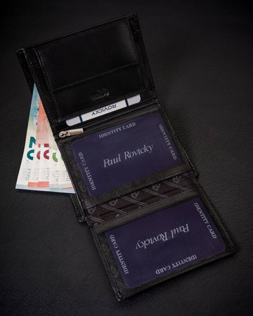 Herren Geldbörse mit RFID-Schutz aus echtem Leder – Rovicky