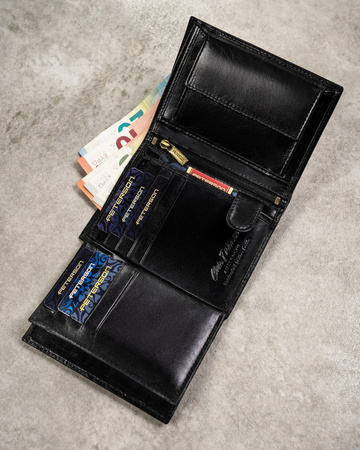 Geschenkset: Herren Geldbörse aus Leder, Kartenetui und Schlüsselanhänger – Peterson