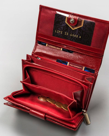 Mittelgroße Damen Geldbörse aus Echtleder – Peterson