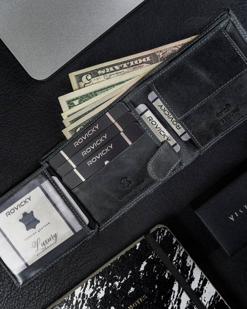 Herren Geldbörse aus Leder mit RFID-Schutz – Always Wild