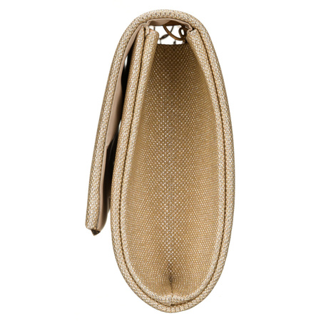 Elegante, goldene Damenhandtasche aus synthetischem Stoff mit Magnetverschluss – Rovicky