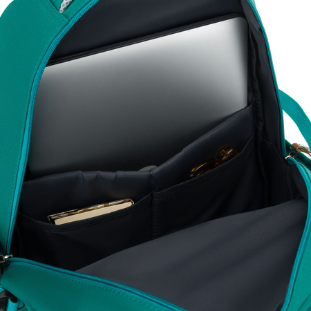 Grüner, jugendlicher Schulrucksack aus Polyester mit verstellbaren Schultergurten – Peterson