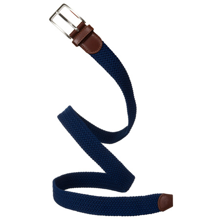 Dunkelblauer Unisex Textilgürtel – Rovicky