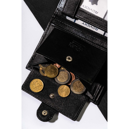 Herren Geldbörse aus Leder im klassischen Stil mit RFID – Cavaldi