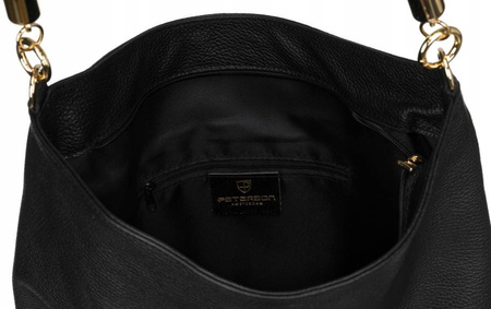 Damen Shopper Tasche aus Echtleder im Beutelstil – Peterson