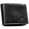 Schwarze Herren-Geldbörse aus echtem Leder mit RFID-System – Peterson