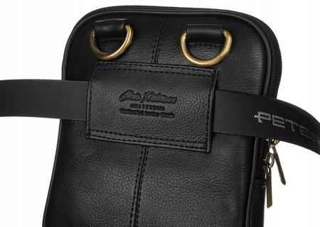 Herren Umhängetasche aus Leder für die Schulter – Peterson