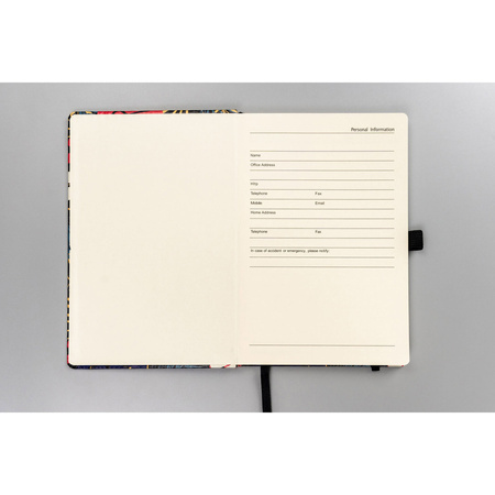 Elegantes, buntes Notizbuch im Format A5 mit Gummiband – Peterson