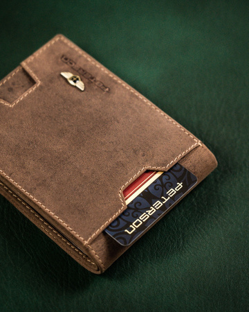 Herren Geldbörse aus Leder mit Kartenfach – Peterson