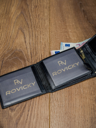 Herren Geldbörse aus Leder mit RFID – Rovicky
