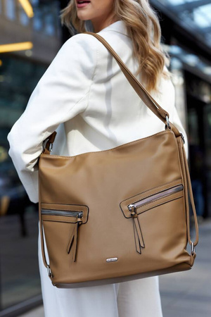 Klassische, geräumige Damentasche aus Öko-Leder – Rovicky