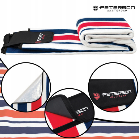 Picknickdecke aus Stoff mit wasserdichter Isolierung – Peterson