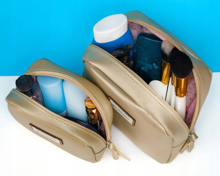 Set aus zwei Damen Kosmetiktaschen aus Öko-Leder – Rovicky