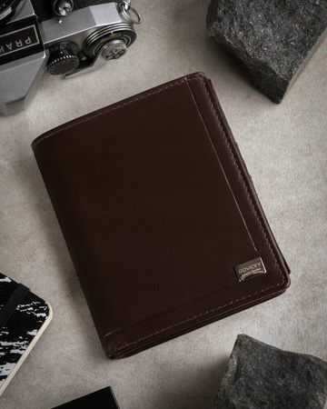 Herren Geldbörse Hochformat aus Echtleder – Rovicky