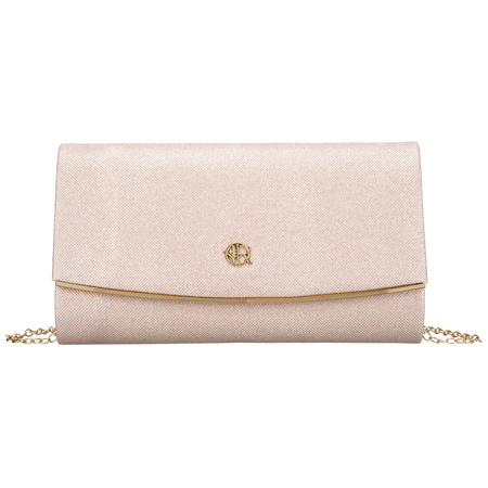 Elegante Damenhandtasche aus synthetischem Stoff in Beige - Rovicky