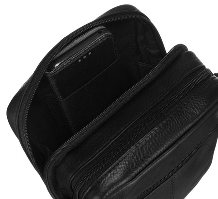 Herren Umhängetasche aus echtem Leder – Peterson