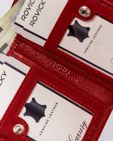 Kompakte Damen Geldbörse aus Leder – Rovicky
