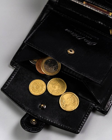 Herren Geldbörse aus Leder mit Druckknopf – Peterson