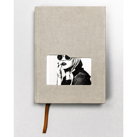 Graues Notizbuch mit festem Einband, bedruckt mit Punkten - Peterson