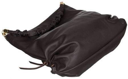 Damen Shopper Tasche aus Echtleder im Beutelstil – Peterson