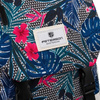 Sportlicher Schulrucksack mit Pflanzenmuster und Fronttasche – Peterson