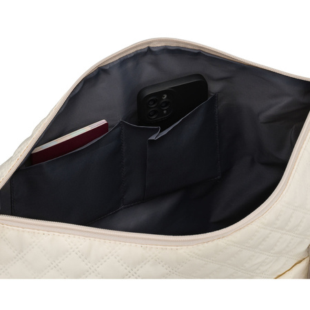 Beige Trainingstasche aus Polyester, mit einem Fach - Peterson