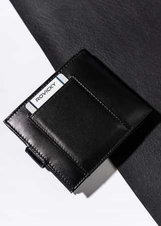 Elegante Herren Geldbörse aus Leder mit Druckknopf – Always Wild