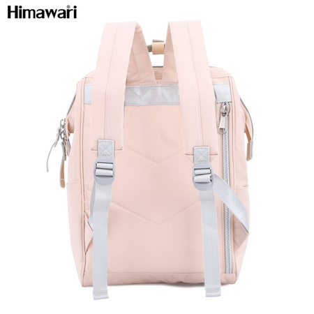 Städtischer Rucksack in Rosa-Blau mit verstellbaren Gurten – Himawari