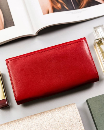 Große Damen Geldbörse aus Leder mit RFID-Schutz – Rovicky