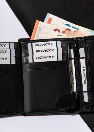 Herren-Geldbörse aus Leder ohne Verschluss - Always Wild