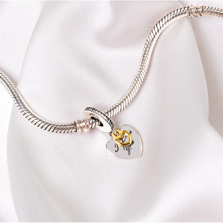 Silberner Charm Kleine Herzen für Modulararmband – Peterson