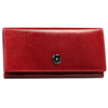 Große Damen Geldbörse aus Leder in Rot mit Druckknopfverschluss – Peterson