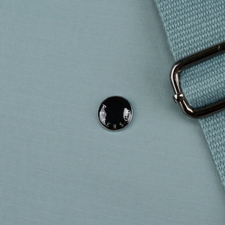 Einfaches Damen Umhängetäschchen mit Reißverschluss aus blauem Polyester – Peterson