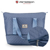 Trainings-Tasche aus Polyester in Blau, ausgestattet mit einem Griff für den Koffer - Peterson