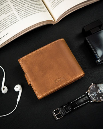 Herren Geldbörse aus Leder mit RFID Protect – Peterson