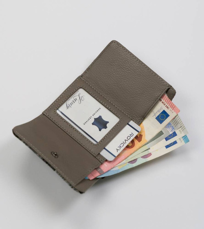 Damen Münzbörse aus Leder mit Schmetterlingsmuster – Lorenti